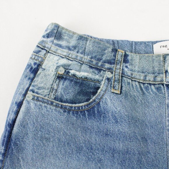 Rag & Bone Miramar Terry Wide Leg Jeans in Valentina - Picture 5 of 15